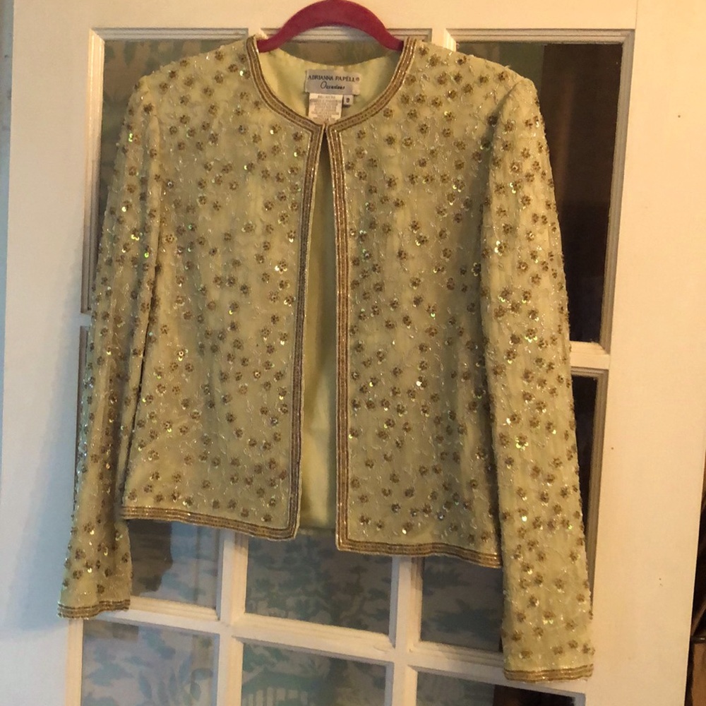 Vintage Beaded Sequin Evening Jacket